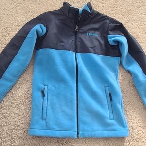 Boys Columbia fleece jacket size large 14/16